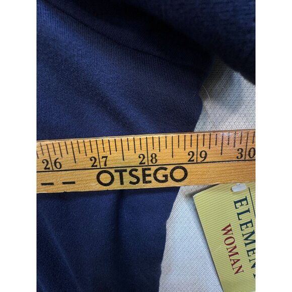 NEW Classic Elements Womens 2 Button Up Cardigan Size 24-26W Navy Embroidered - Picture 7 of 10